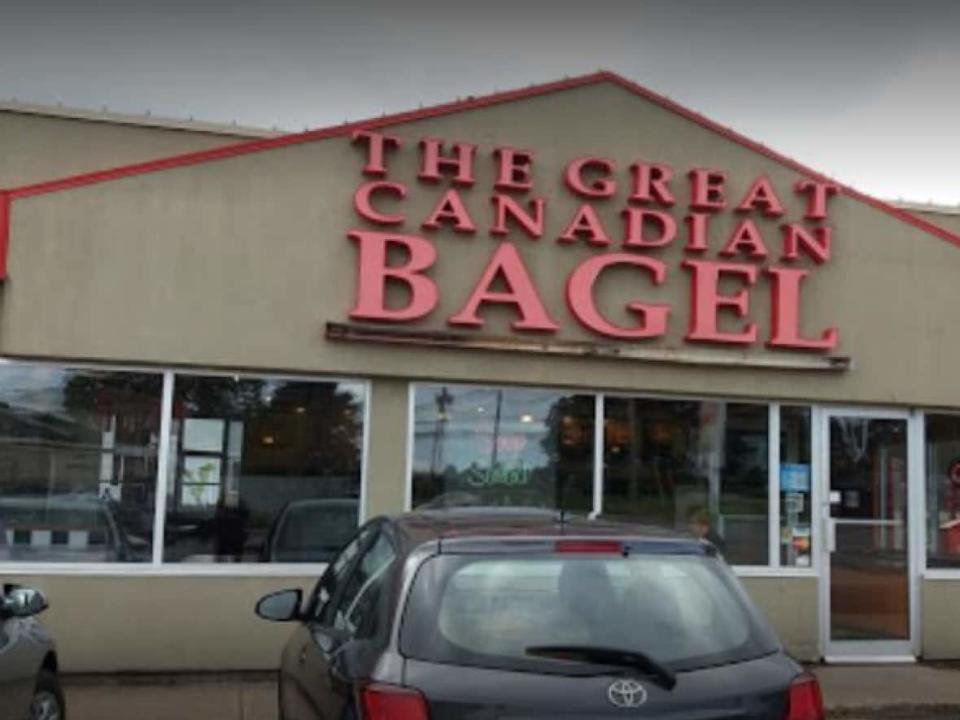 The man crawled through the drive-in window at The Great Canadian Bagel on University Avenue in Charlottetown. (Google - image credit)