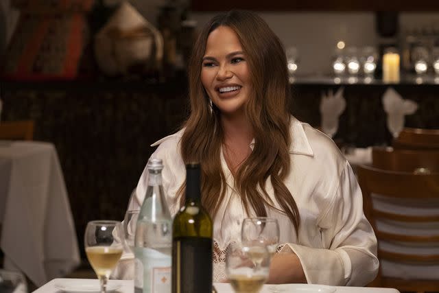 <p>Disney/Mike Taing</p> Chrissy Teigen in 'Chrissy & Dave Dine Out'