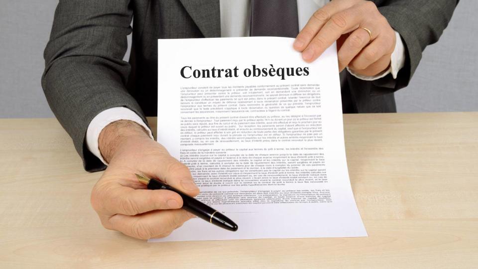 contrat obsèques