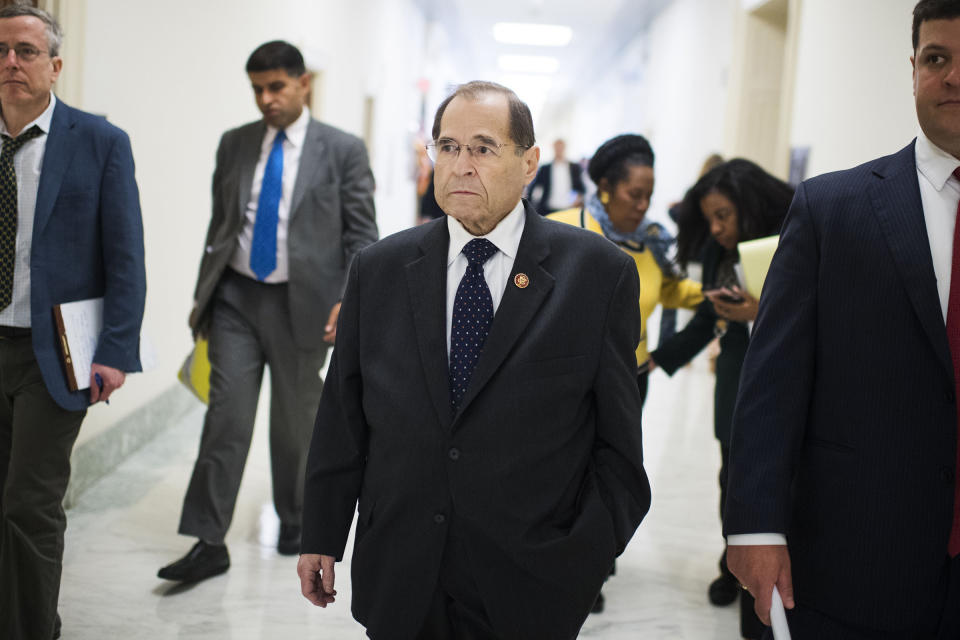 Judiciary Committee Chairman Jerrold Nadler has a tough job in Congress amid Democrat impeachment pleas and Trump allies denying subpoenas.