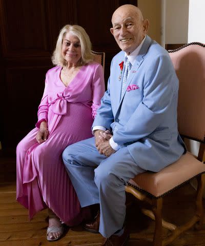 <p>Casey Sykes/Rank Studios</p> Jeanne Swerlin and Harold Terens pose at their wedding on June 8, 2024