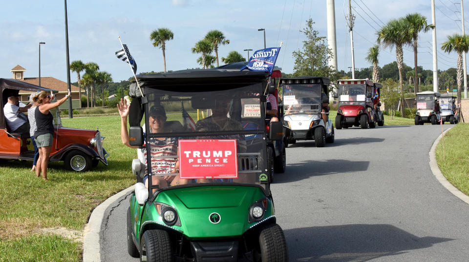 Image: Trump Supporters Hold Golf Cart Parade In The Villages, Florida (Paul Hennessy / NurPhoto via Getty Images file)