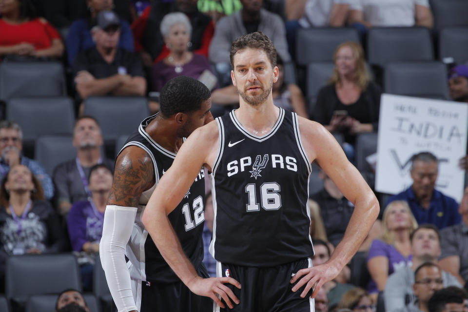 Pau Gasol is free to sign with another team after a buyout with the Spurs. (Getty)