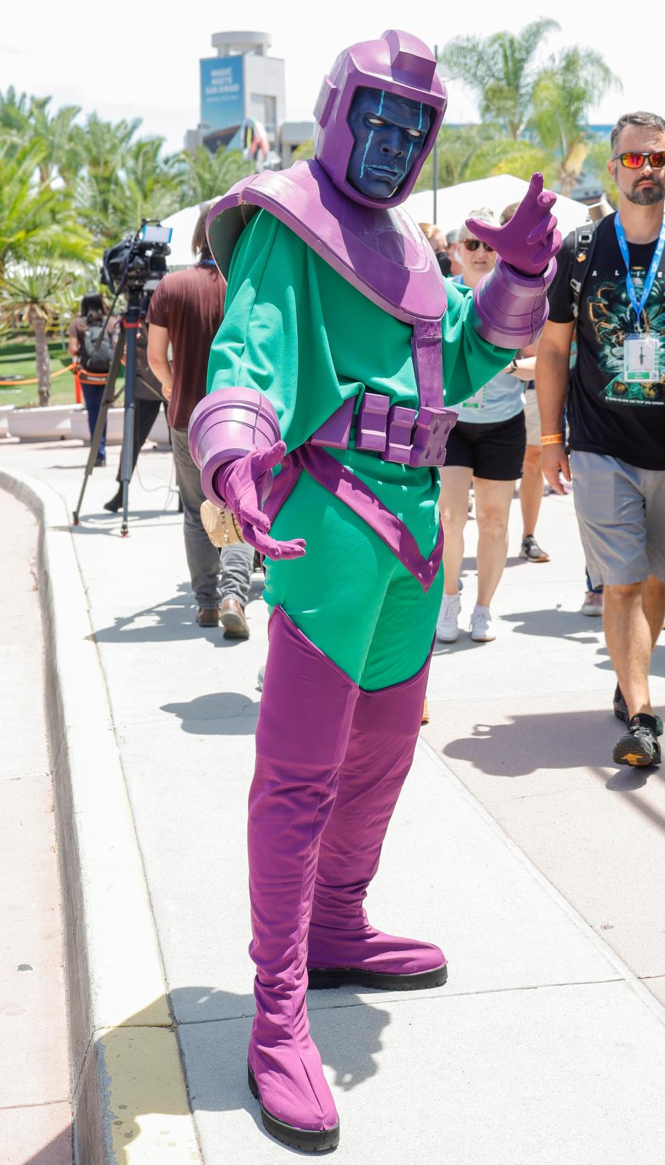 Kang the Conqueror attends 2022 Comic-Con International: San Diego on July 21, 2022 in San Diego, California.