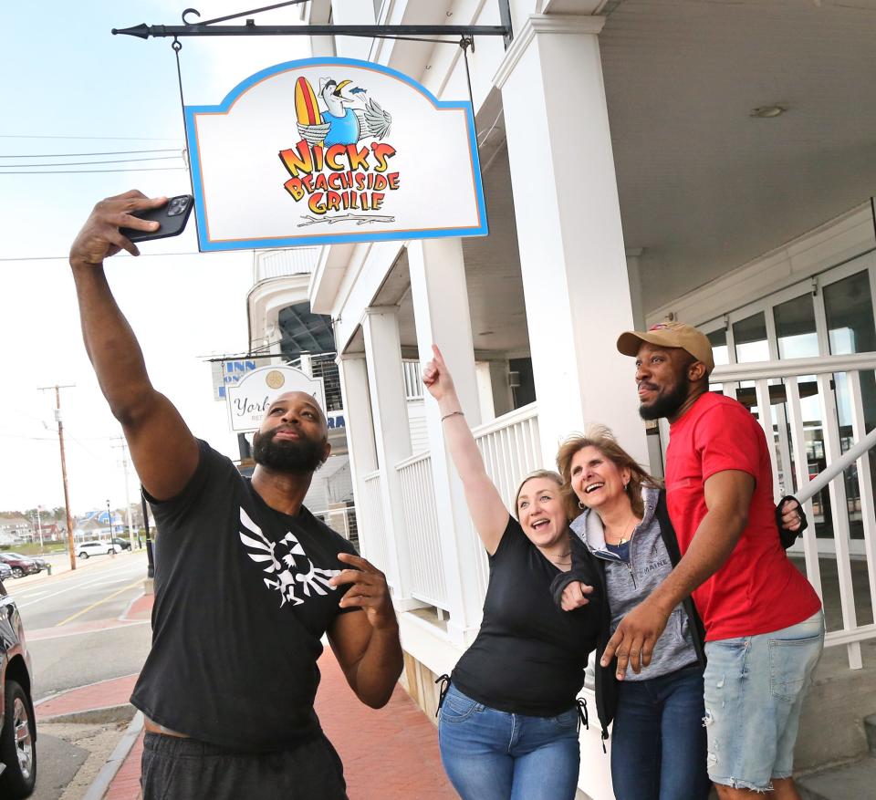 Nick's Beachside Grille will be opening soon at York Beach. From left are Ashanti Williams, Tonya Raucci, Patti Krukoff and Jason Franklyn.