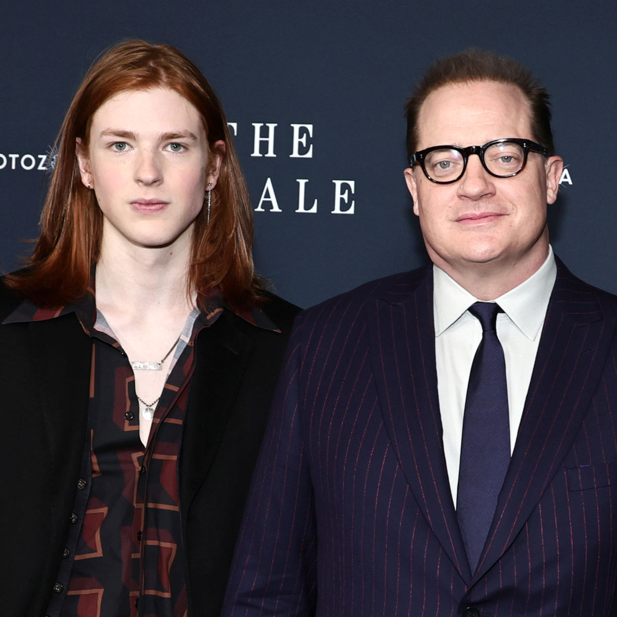 Brendan Fraser and son Leland Fraser at the NYC screening of 