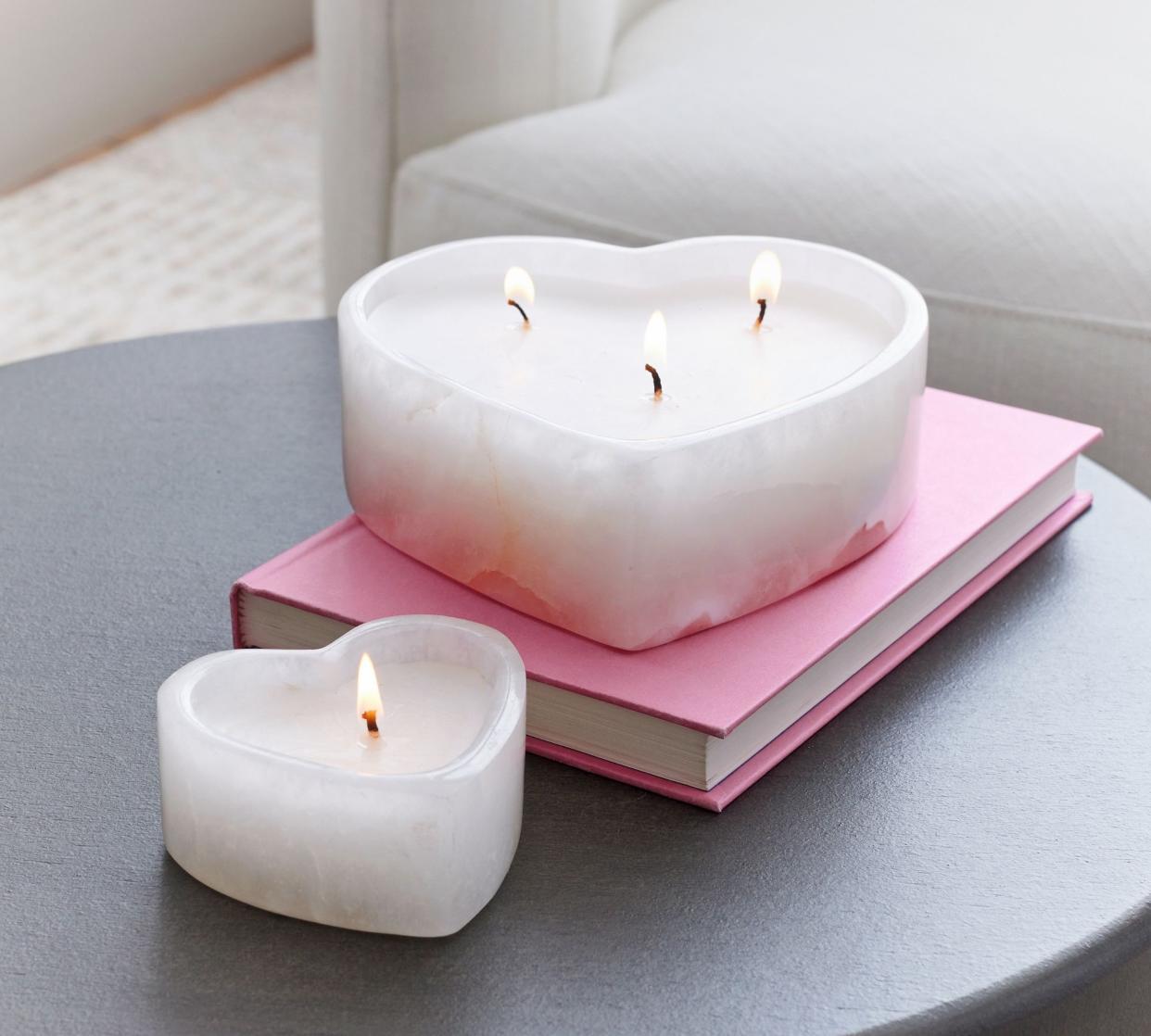 <p><a href="https://go.redirectingat.com?id=74968X1596630&url=https%3A%2F%2Fwww.potterybarn.com%2Fproducts%2Falabaster-heart-candle%2F&sref=https%3A%2F%2Fwww.thepioneerwoman.com%2Fholidays-celebrations%2Fg35117913%2Fvalentines-day-candles%2F" rel="nofollow noopener" target="_blank" data-ylk="slk:Shop Now;elm:context_link;itc:0;sec:content-canvas" class="link rapid-noclick-resp">Shop Now</a></p><p>Alabaster Heart Scented Candle</p><p>Pottery Barn</p><p>$34.50</p><span class="copyright">Pottery Barn</span>