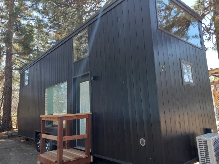 tiny home exterior black panels