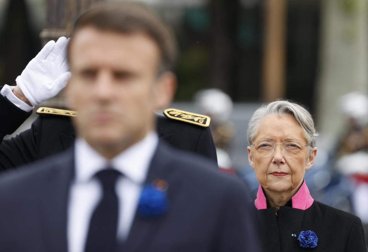 Macron recadre Borne après son discours contre le RN, « héritiers de Pétain »