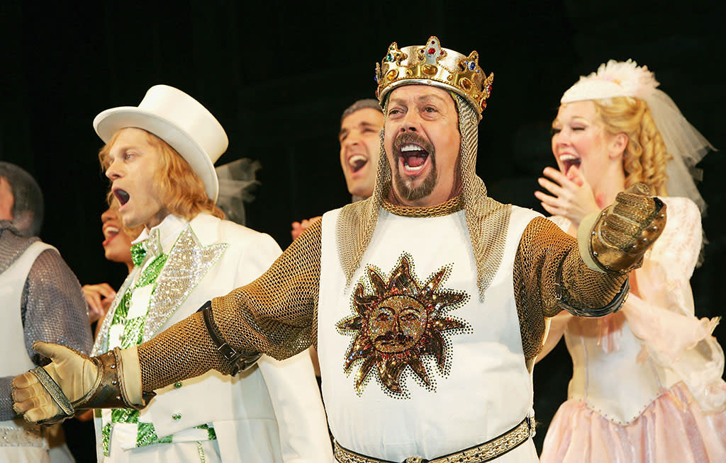 Tim Curry in Spamalot (Credit: Evan Agostini/Getty Images)