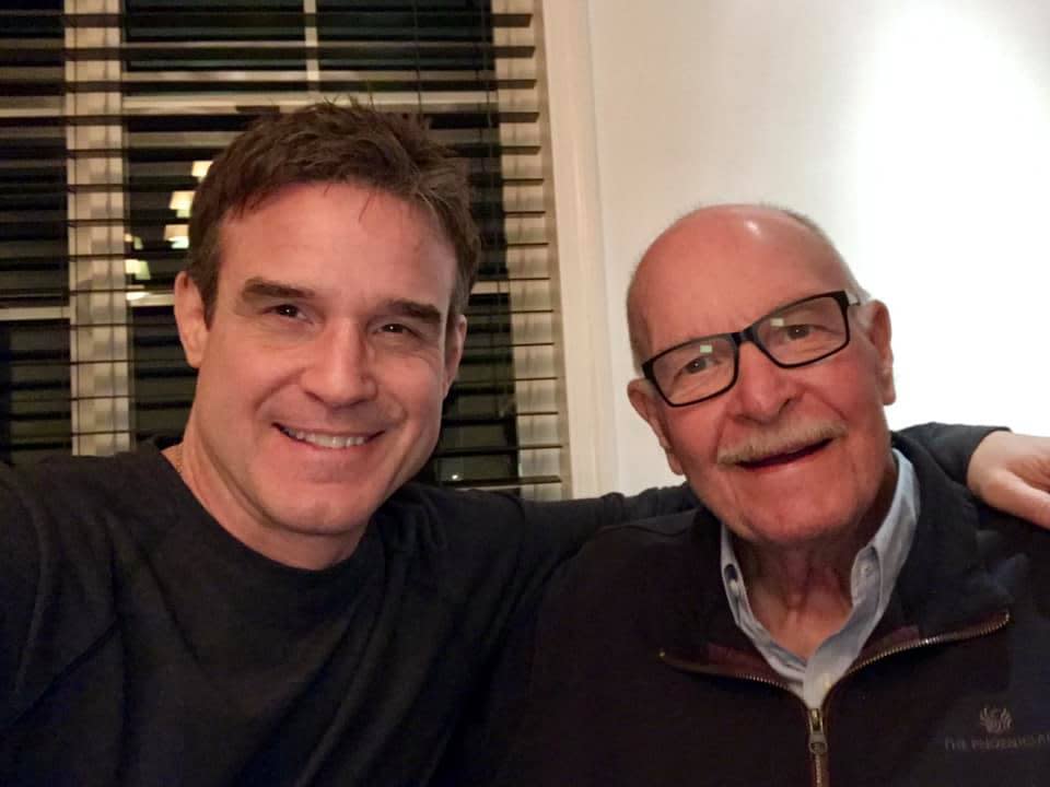 North Canton native and actor Eddie McClintock is shown with his late father, Ted McClintock. The younger McClintock is heading back to his roots to film a movie about his life growing up in North Canton. McClintock wrote the script and will star in and direct the movie to be filmed in Stark County.