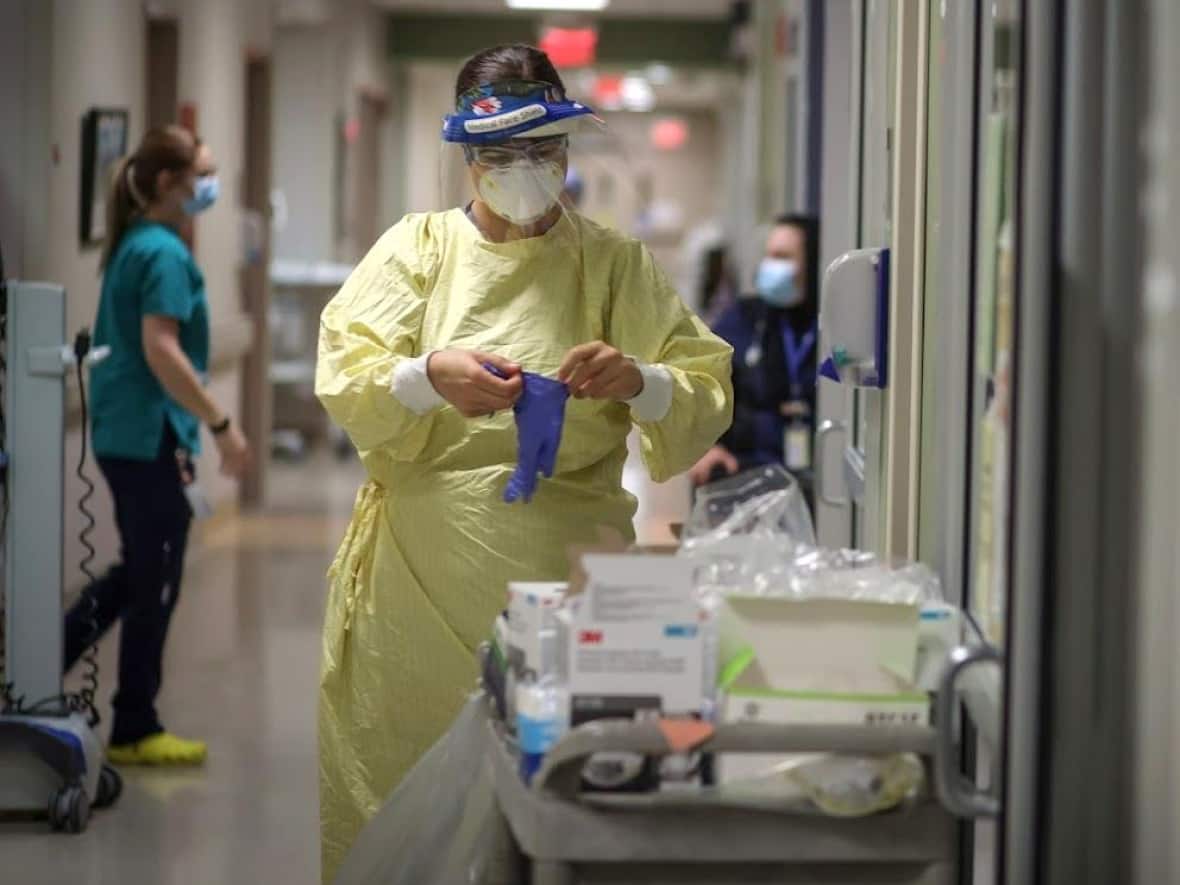 While Monday's daily new COVID-19 case count was lower than many recent days, health officials reported 85 patients with the virus under intensive care — the most the province has seen since the pandemic began. (AHS - image credit)