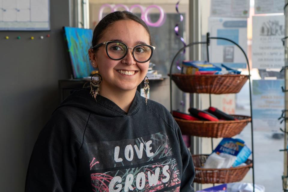 Kloey Cook, who is graduating from Confederation College’s Indigenous Community Advocacy program this spring, says doing her placement at PACE in Thunder Bay, Ont., has allowed her to pursue her passion for harm reduction.