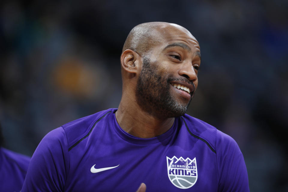 Vince Carter is staring into his NBA twilight and fondly remembers his years as a Toronto Raptor. (AP)