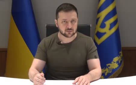 烏克蘭總統澤連斯基（Volodymyr Zelensky）。   圖：翻攝自WEF推特