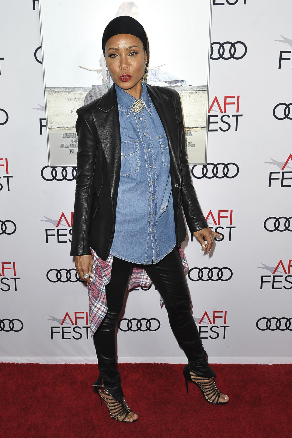 Jada Pinkett Smith attends 2019 AFI Fest - "Hala," at the TCL Chinese Theatre, Monday, Nov. 18, 2019, in Los Angeles. (Photo by Richard Shotwell/Invision/AP)