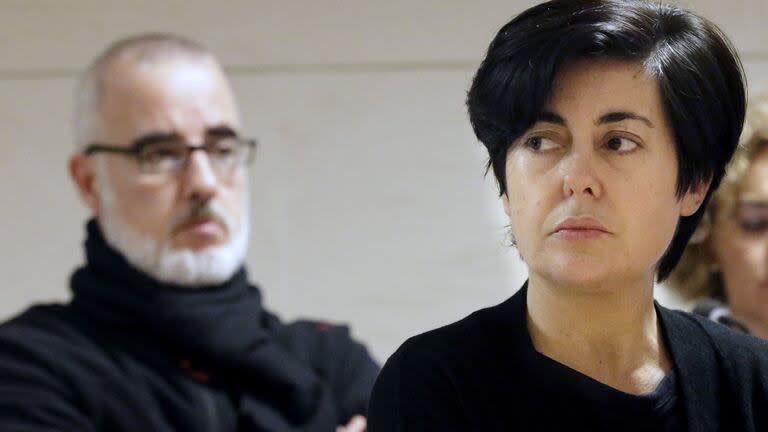 Rosario Porto y Alfonso Basterra, en una de las sesiones del juicio por la muerte de su hija Asunta Basterra