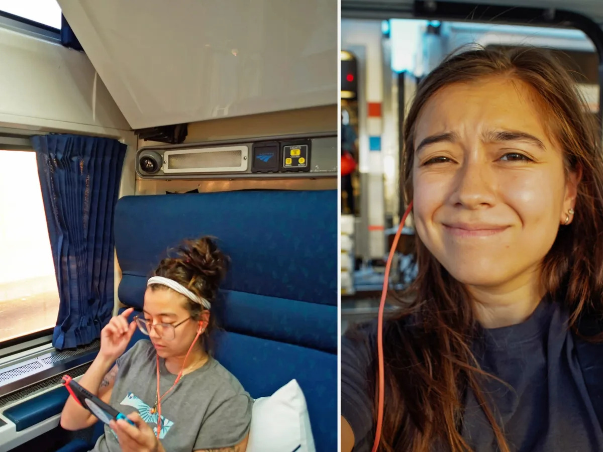 The best Amtrak booking is the private bedroom with 2 beds, a couch, and full ba..