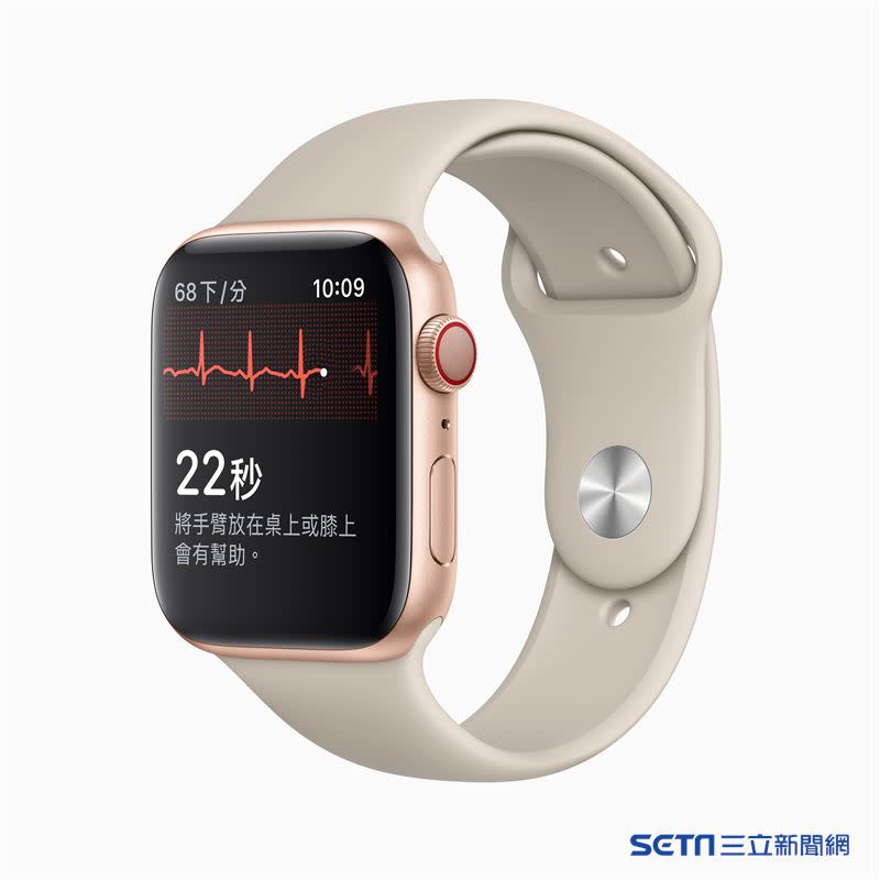  蘋果宣布Apple Watch「心電圖」app 將可使用。（圖／蘋果提供）