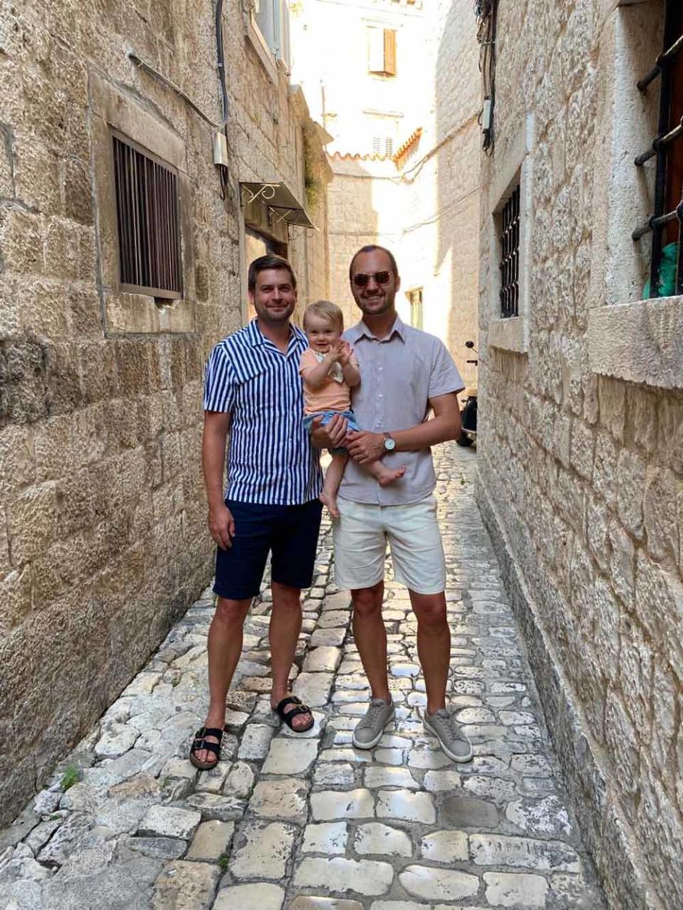 Edvin, Ola and Zoe in Croatia (Collect/PA Real Life).