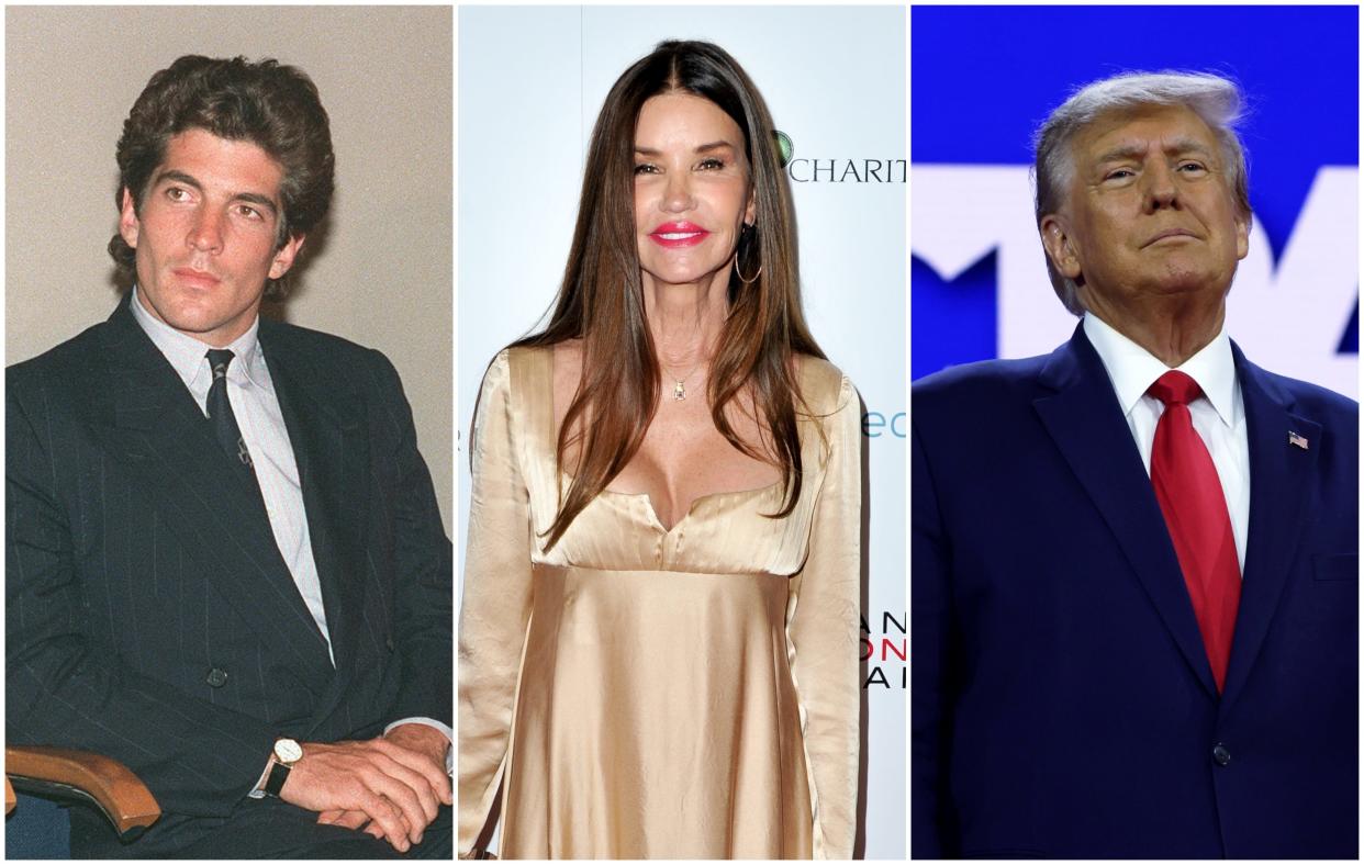 JFK Jr., Janice Dickinson, Donald Trump