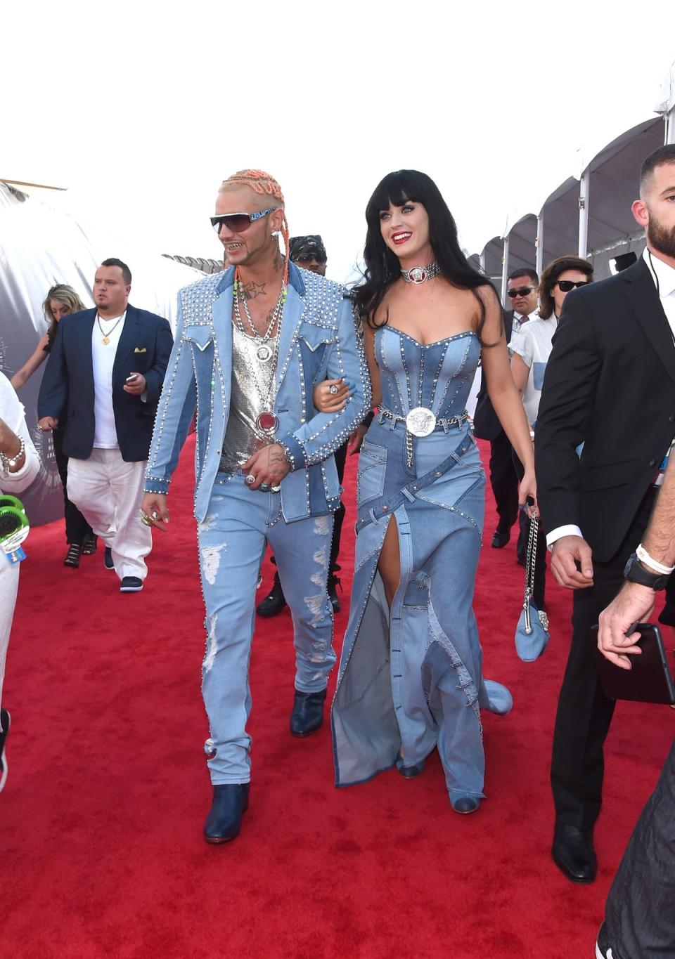 Katy Perry has paid tribute to Spears’ denim dress before (Getty Images for MTV)