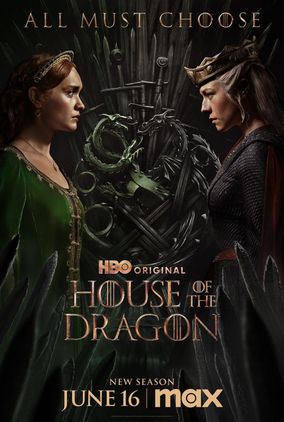 "House of the Dragon" Season 2 will premiere at 9 p.m. ET/PT on Sunday, June 16.