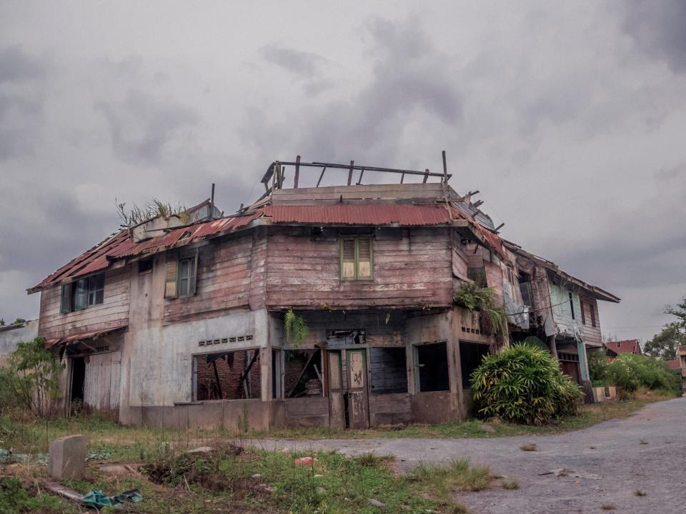 Villages abandoned due to the impact of the eruption of Mount Sinabung