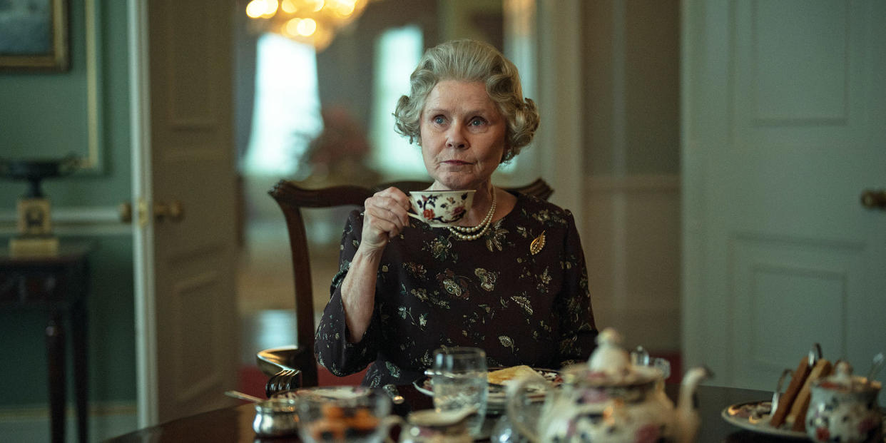 Imelda Staunton as Queen Elizabeth II. (Justin Downing / Netflix )