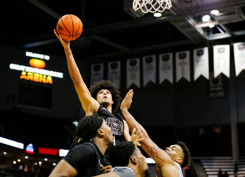 The Missouri State Bears took on the Drake Bulldogs at Great Southern Bank Arena on Wednesday, Jan. 24, 2024.