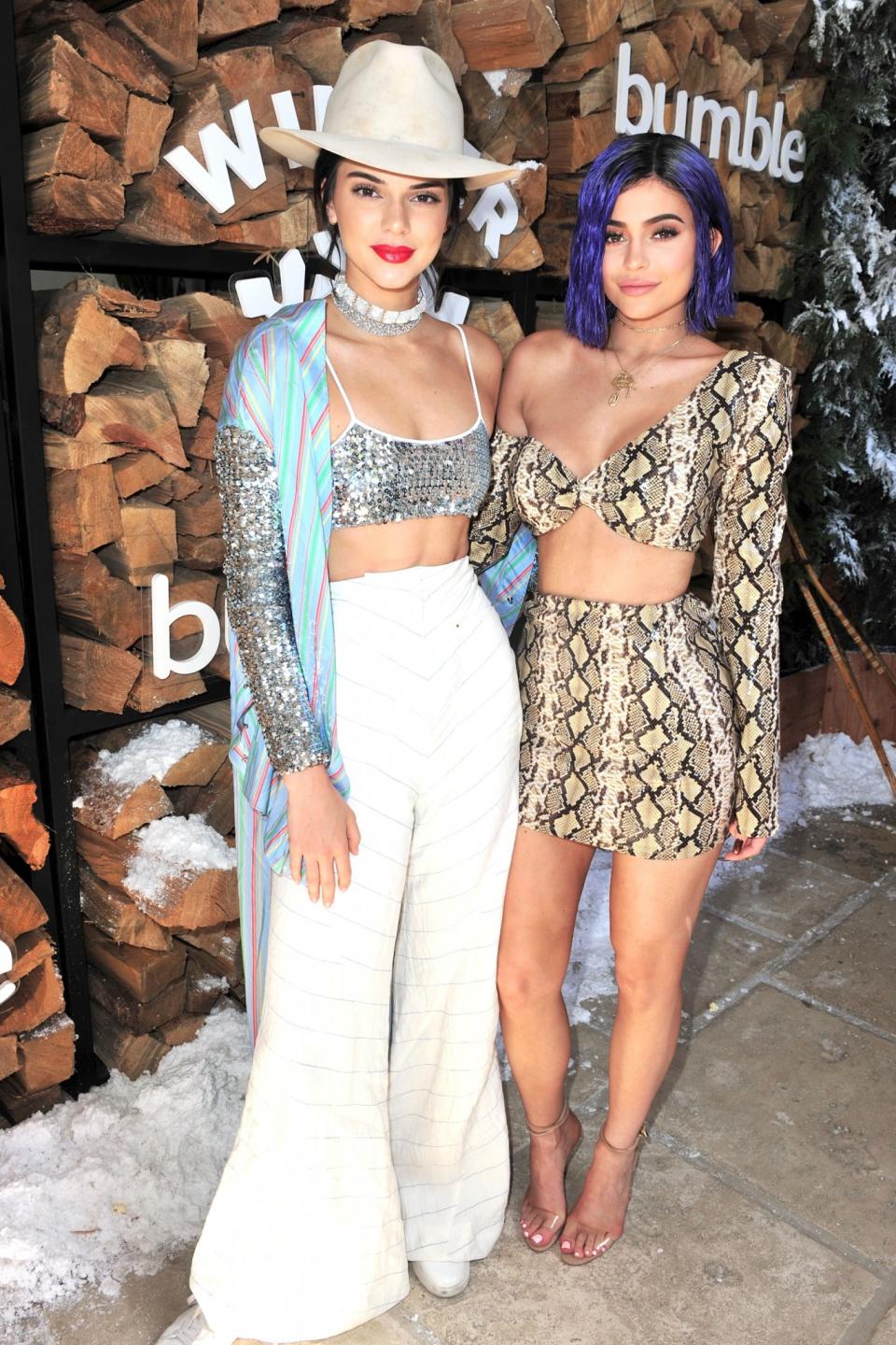 <p>Props to Kylie for braving it in this revealing snakeskin two-piece.<br><i>[Photo: Getty]</i> </p>