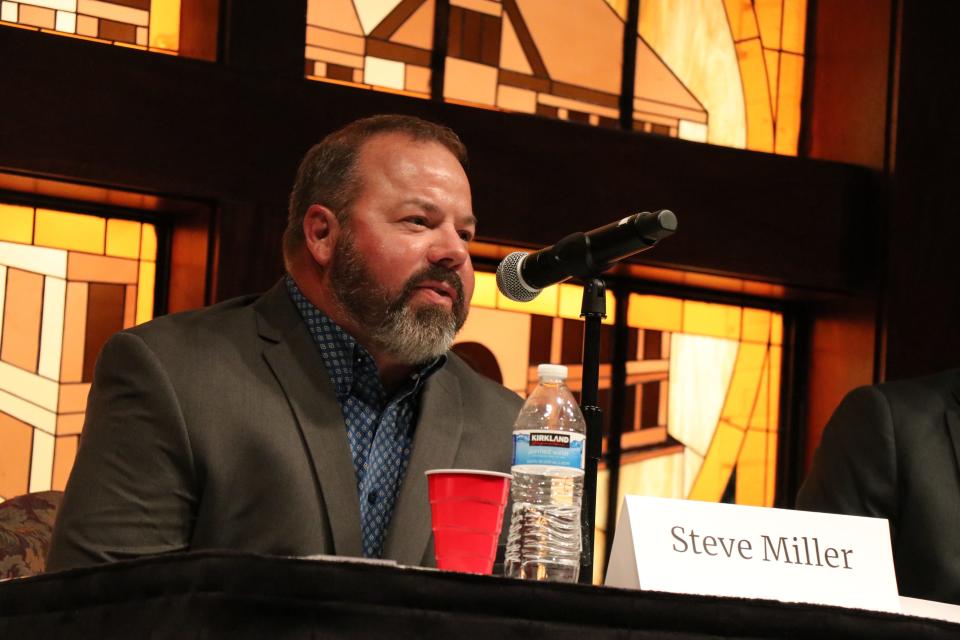 Steve Miller is a Republican candidate for Seat B on the Iron County Commission and attended the primary debate at Southern Utah University on June 13, 2022.