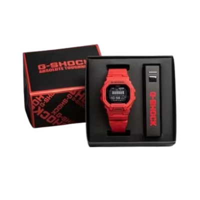 G-SHock Red MOVE watch with box and charger