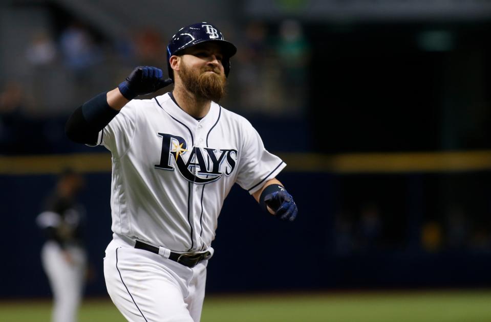 Derek Norris is on MLB's restricted list for the rest of the season after a domestic violence allegation. (Getty Images)