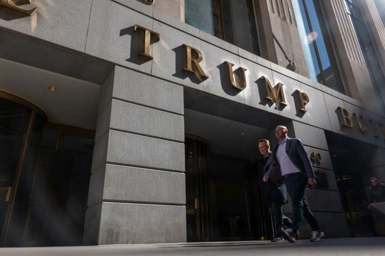 Trump was ordered to pay $355 million, rising to $454 million with interest, after being found liable in February for inflating his assets (SPENCER PLATT)