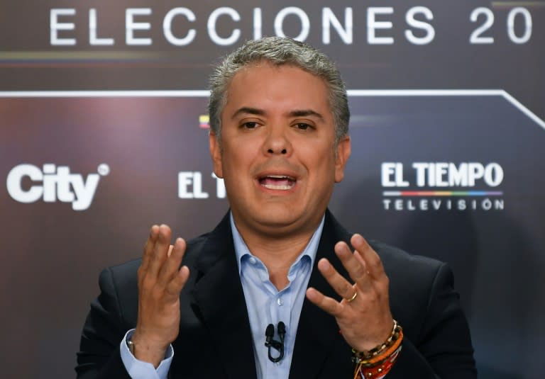 Conservative front-runner Ivan Duque has vowed to rewrite an accord he sees as too lenient on the FARC group that waged a decades-long war of terror on Colombians, before it transformed into a political party