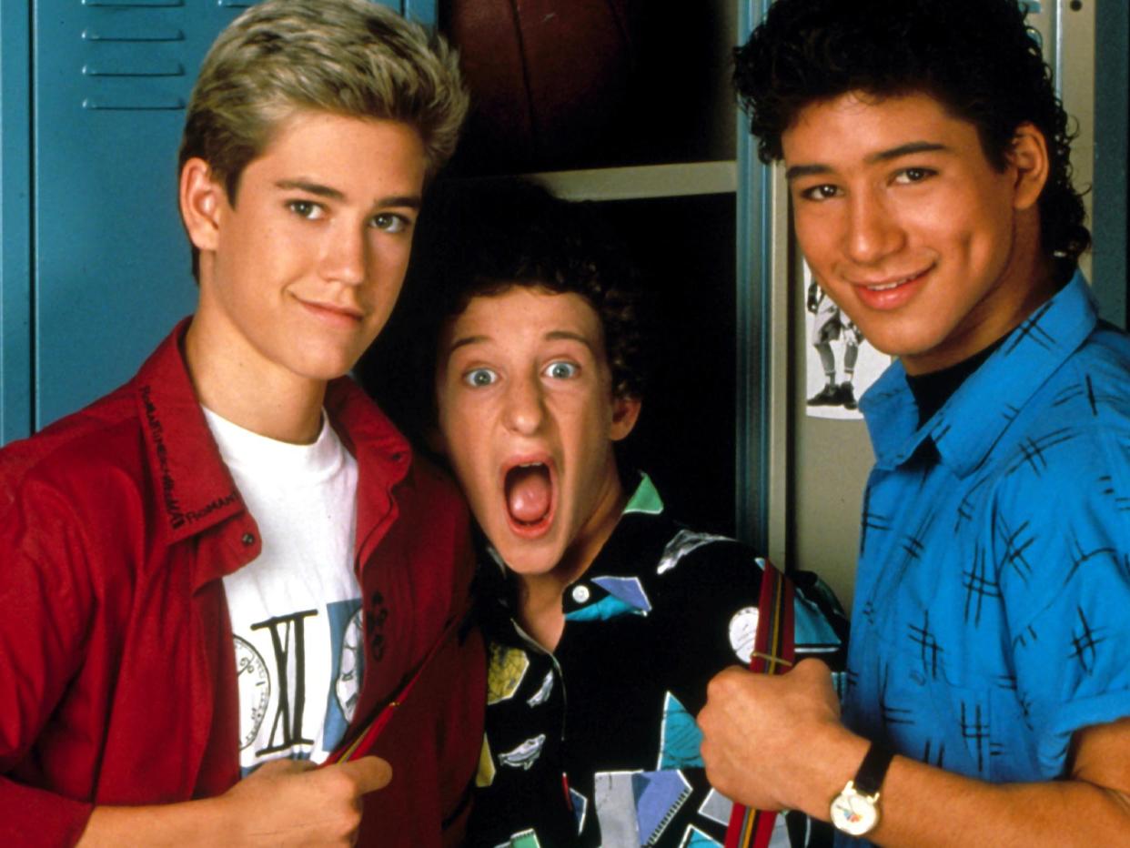 <p>Dustin Diamond’s former castmates post tributes to ‘true comedic genius’ Saved By the Bell actor</p> (Shutterstock/Rex)