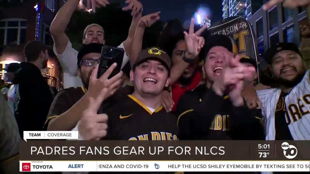 Padres fans shop for NLCS gear as they prepare for Game One