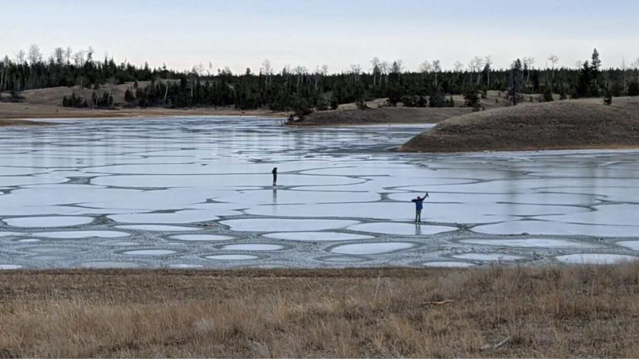  Lake Chance in canada a soda lake that could represent Darwin's 'warm little ponds' where life on Earth got started. 