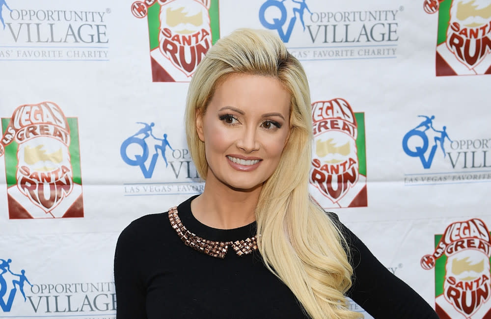 Holly Madison refuses to talk about diet and exercise in front of her children credit:Bang Showbiz