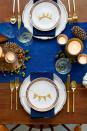 <p>Give your Thanksgiving table some regal flair with a royal blue dinner napkins and table runner, which pairs beautifully with gilded pinecones and gold flatware.</p><p><a class="link " href="https://www.amazon.com/Polyester-Decorative-Handcrafted-Graduations-Restaurant/dp/B08S7N8M82?tag=syn-yahoo-20&ascsubtag=%5Bartid%7C10070.g.23289609%5Bsrc%7Cyahoo-us" rel="nofollow noopener" target="_blank" data-ylk="slk:SHOP BLUE TABLE RUNNER;elm:context_link;itc:0;sec:content-canvas">SHOP BLUE TABLE RUNNER</a></p>