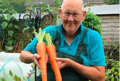 Gerald Stratford went viral on Twitter after posting pictures of his amazing vegetables. (Image supplied Gerald Stratford)