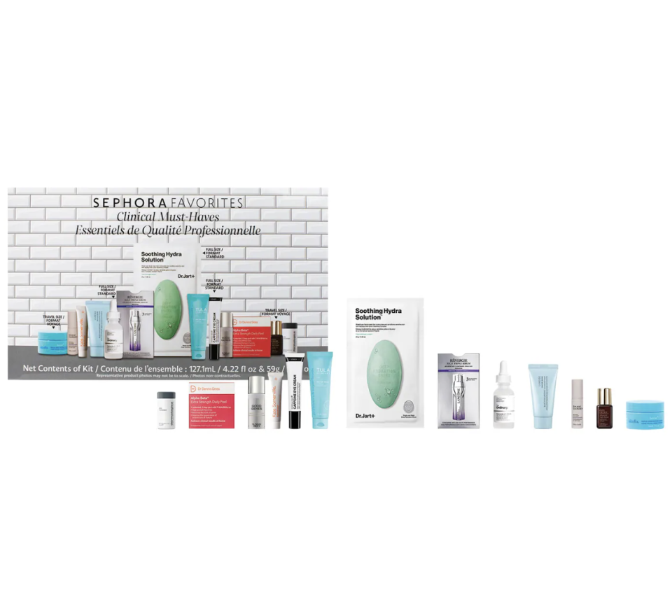 Clinical Must Haves sephora, skincare minis (photo via Sephora)