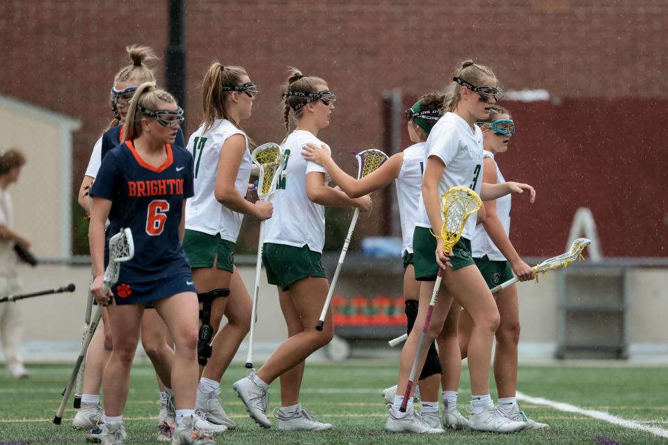 Olympus and Brighton compete in a 5A girls lacrosse semifinal game at Westminster College in Salt Lake City on Tuesday, May 23, 2023. | Spenser Heaps, Deseret News