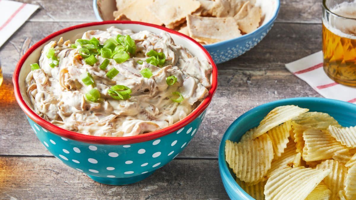 easy appetizers caramelized onion dip