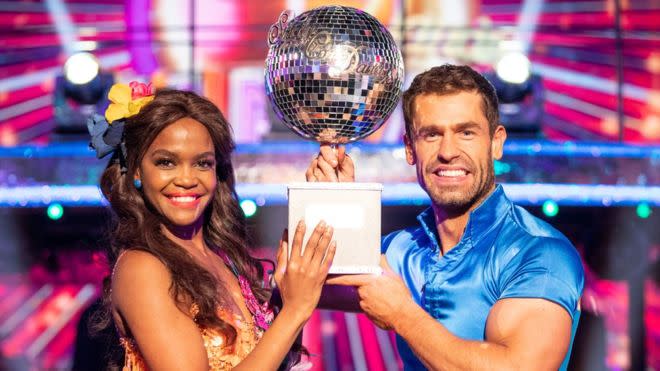 Oti Mabuse and Kelvin Fletcher are to be reunited following their Strictly win. (BBC)