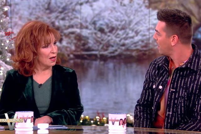 <p>ABC</p> Joy Behar and Matt Rogers on 'The View'