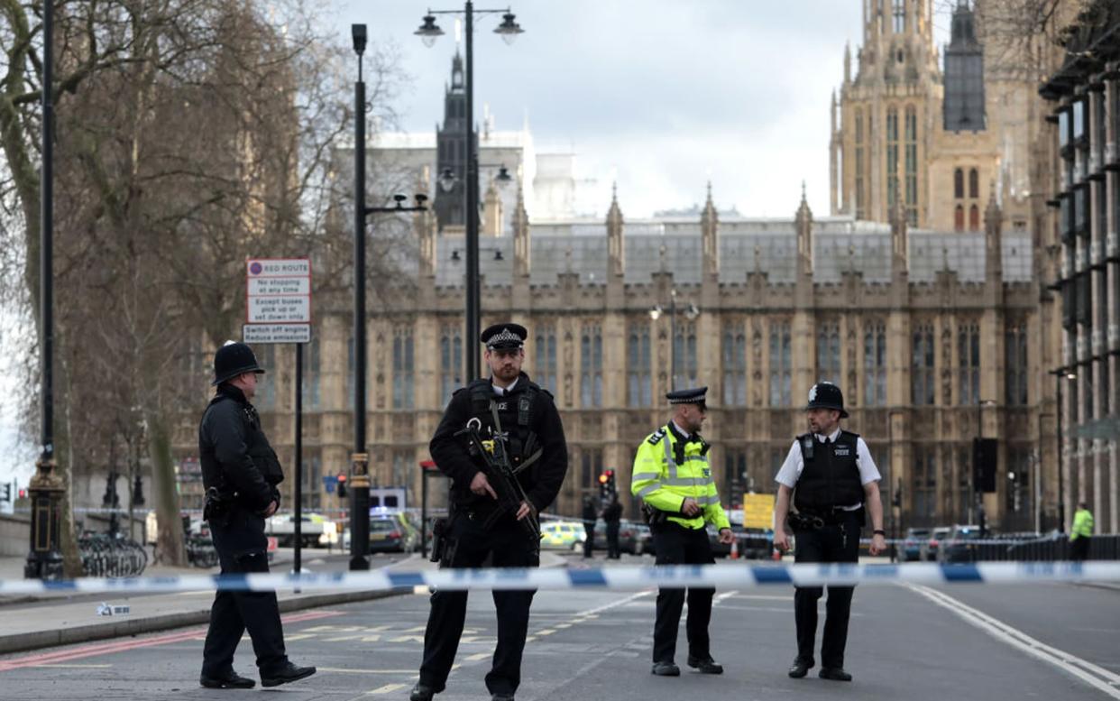 Much of Westminster has been closed off by police - Getty