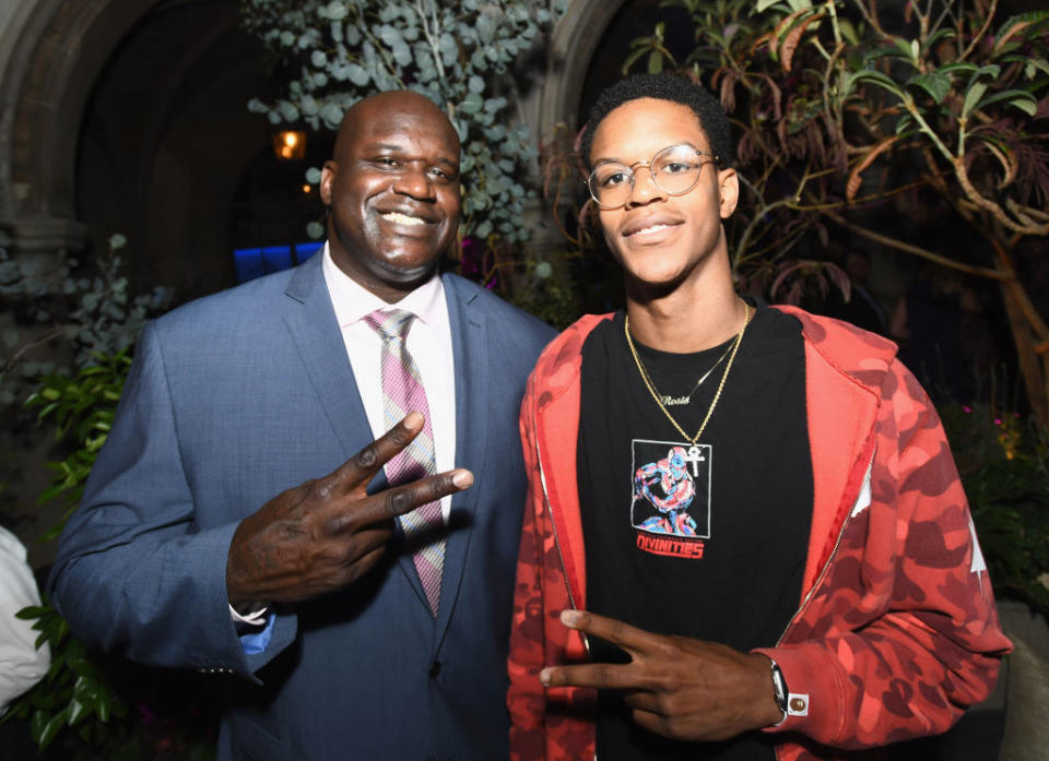 Shaquille O'Neal and son Shareef O'Neal