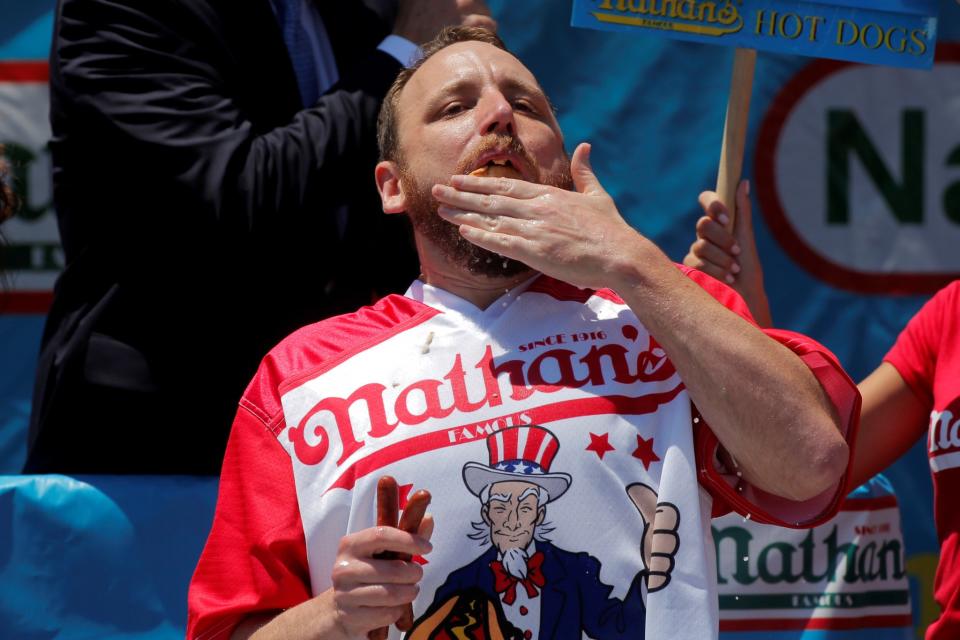 Nathan's hot-dog eating contest in Coney Island